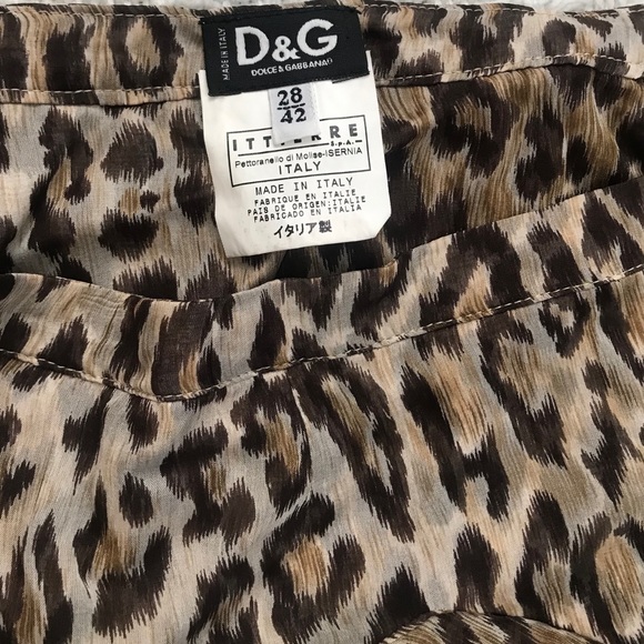 Dolce  & Gabbana leopard 100% seta silk US 28 (6) - Picture 2 of 5